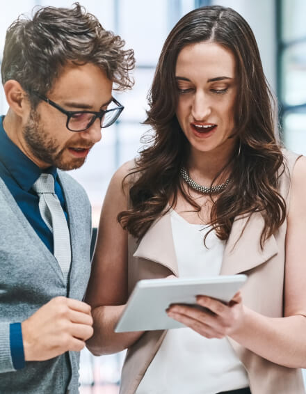 Advisors discussing a client's plan